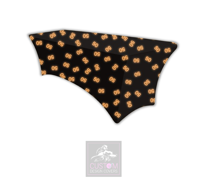 Orange Age Photobooth Lycra Table Cover
