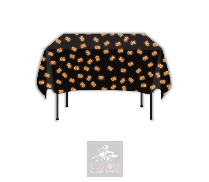 Orange Age Square Table Cover