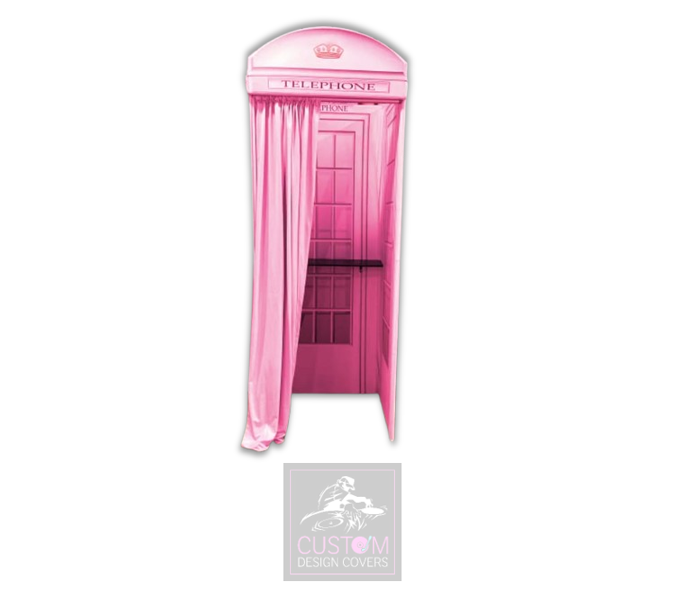 Pink Audio Guest Book Telephone Booth Cover