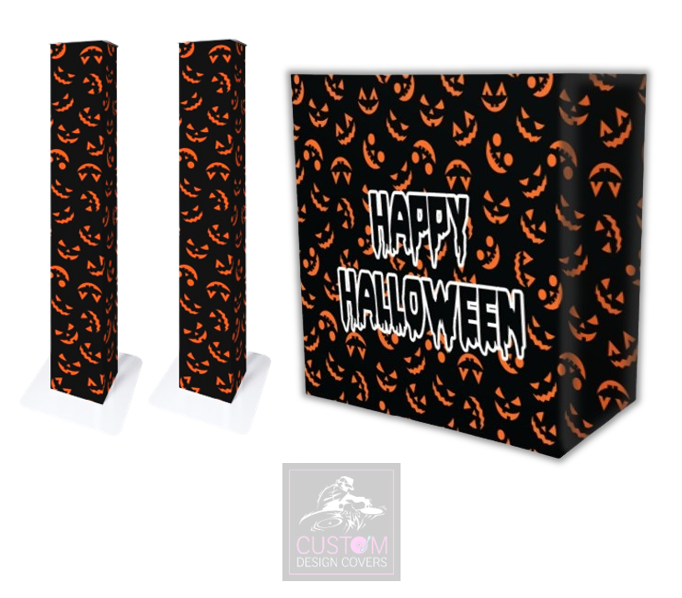 Pumpkin Happy Halloween Lycra DJ Covers (PACKAGE BUNDLE) - TRUSS