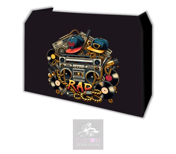 Rap Themed Lycra DJ Booth Cover