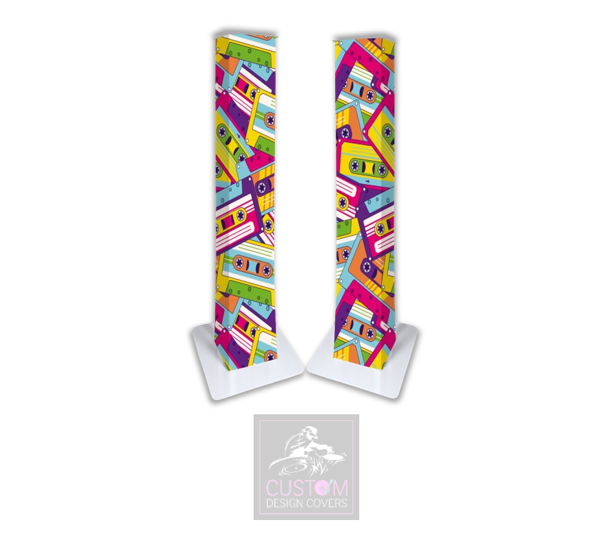 Retro Cassette Lycra DJ Booth Cover (PACKAGE BUNDLE)