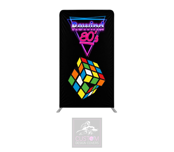 Rewind 80’s Lycra Display Banner Cover - DOUBLE SIDED