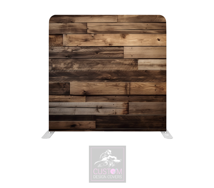 Rustic Wood Effect Lycra Pillowcase Backdrop Cover (DOUBLE SIDED)
