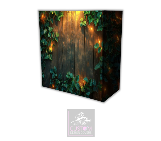 Rustic Green Ivy Lycra DJ Booth Cover