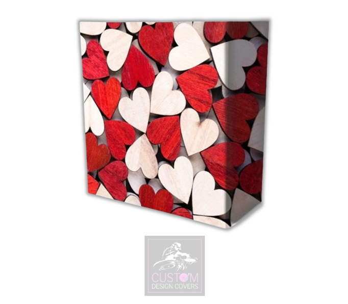 Rustic Hearts Lycra DJ Booth Covers
