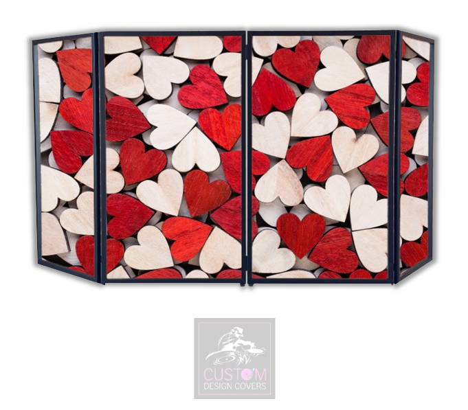 RUSTIC HEARTS DJ LYCRA FACADE PANELS
