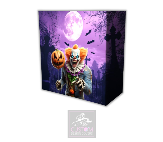 Halloween Clown Lycra DJ Booth Cover