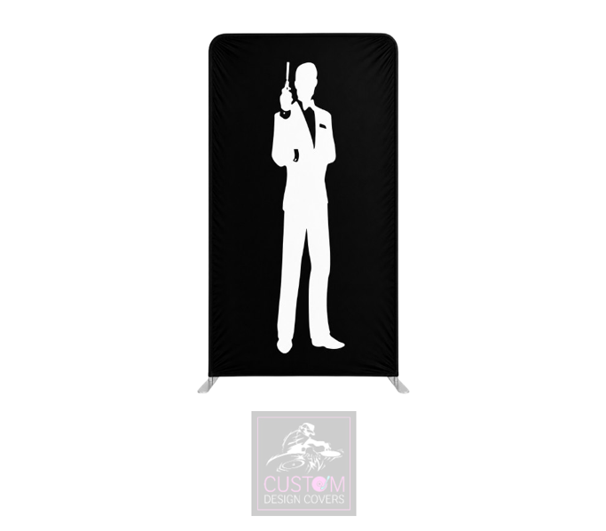 Secret Agent Lycra Display Banner Cover - DOUBLE SIDED