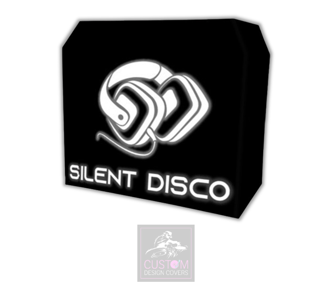 Silent Disco *BLACK* Lycra DJ Booth Cover