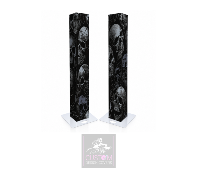 Happy Halloween Skulls Lycra DJ Booth Cover (PACKAGE BUNDLE)