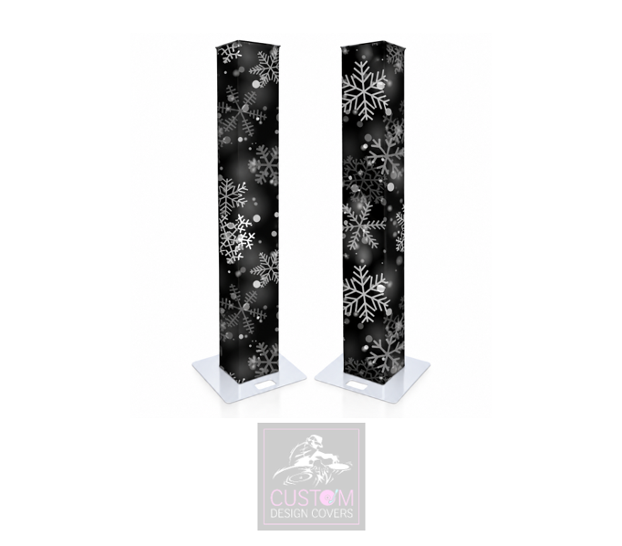 Christmas Snowflake Lycra DJ Booth Cover (PACKAGE BUNDLE)