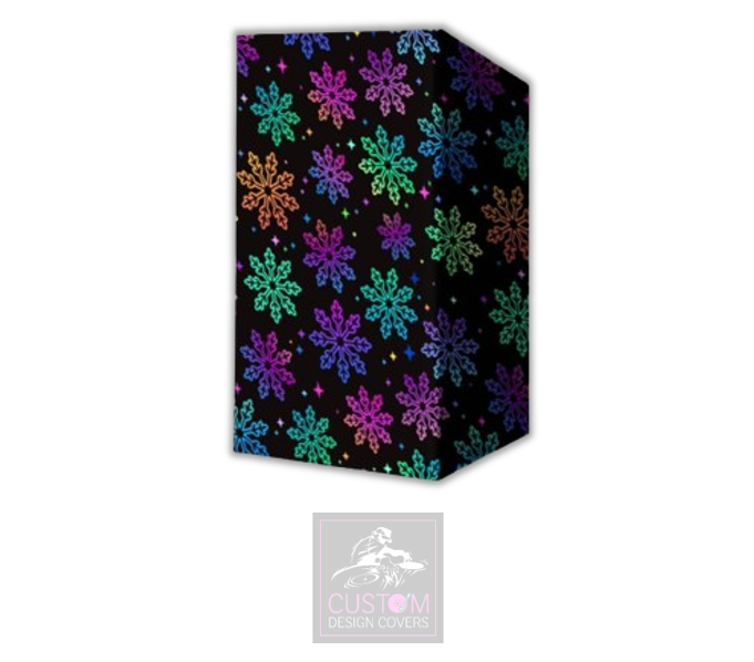 UV Effect Snowflakes Lycra DJ Booth Cover