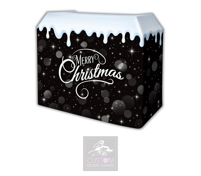 Merry Christmas Lycra DJ Booth Cover