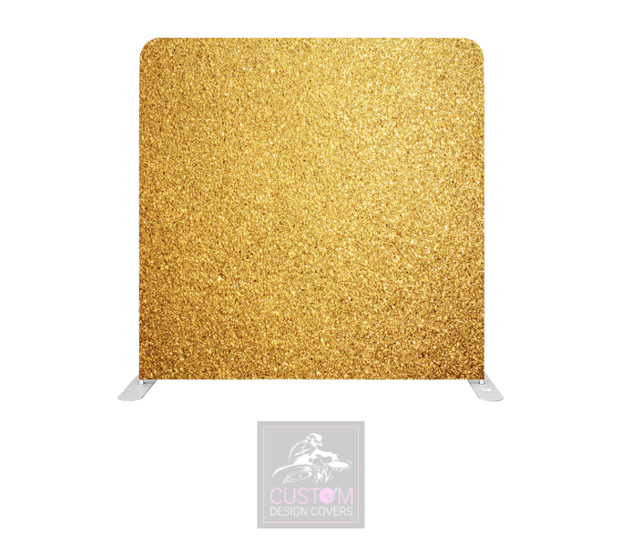 Golden Sparkle Lycra Pillowcase Backdrop Cover (DOUBLE SIDED)