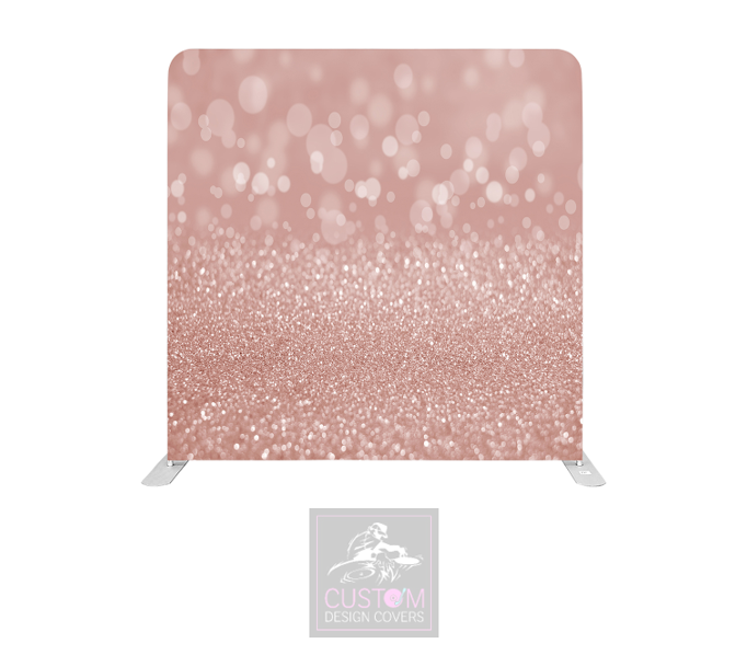 Rose Gold Bokeh Lycra Pillowcase Backdrop Cover (DOUBLE SIDED)