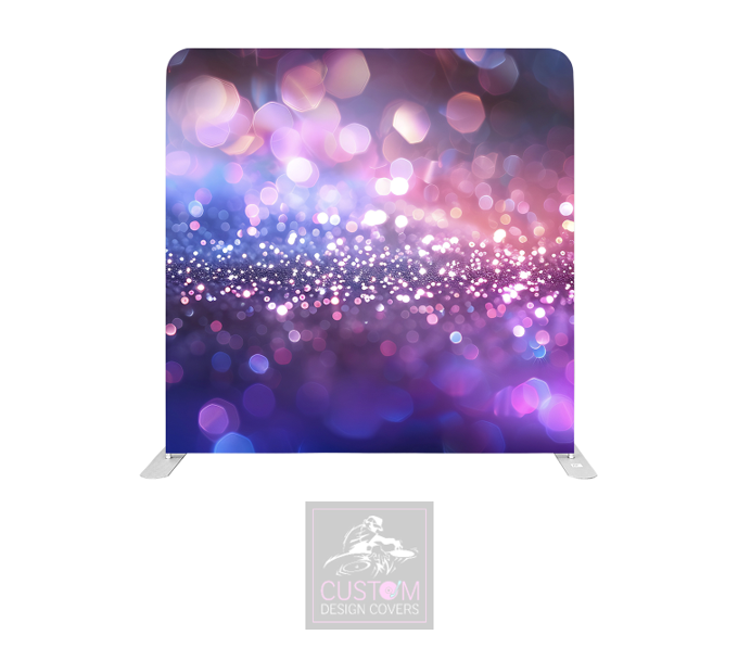 Purple Bokeh Lycra Pillowcase Backdrop Cover (DOUBLE SIDED)