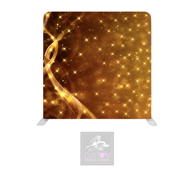 Golden Sparkle Lycra Pillowcase Backdrop Cover