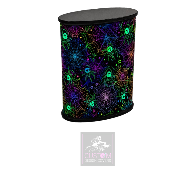 Halloween UV Effect Spiders Web Pop-Up Counter