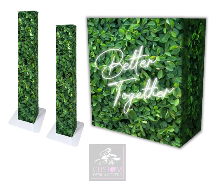 Spiraea Leaves Better Together Lycra DJ Booth Cover (PACKAGE BUNDLE) - TRUSS
