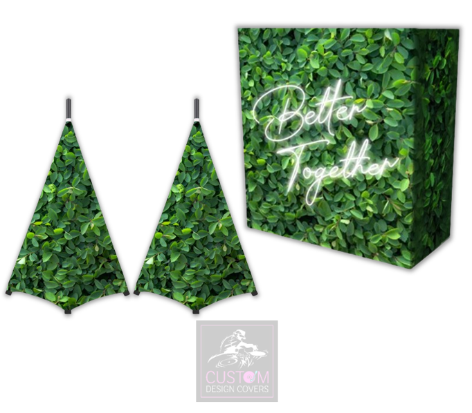 Spiraea Leaves Better Together Lycra DJ Booth Cover (PACKAGE BUNDLE) - COMBI