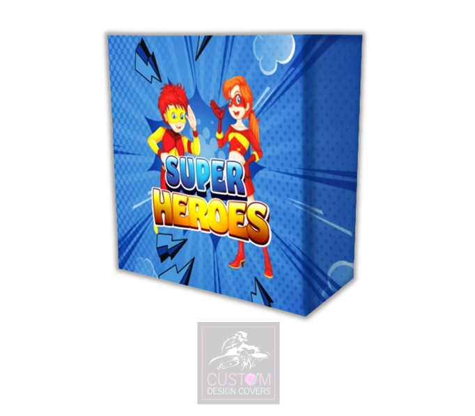 Super Heroes Lycra DJ Booth Cover