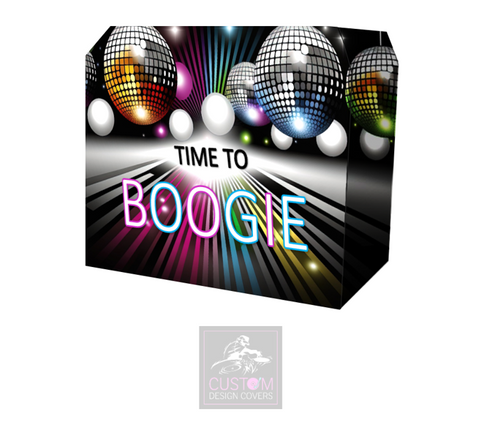 Time To Boogie Lycra DJ Booth Cover
