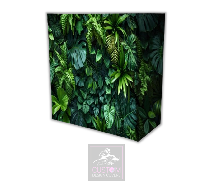 Tropic Foliage Lycra DJ Booth Covers
