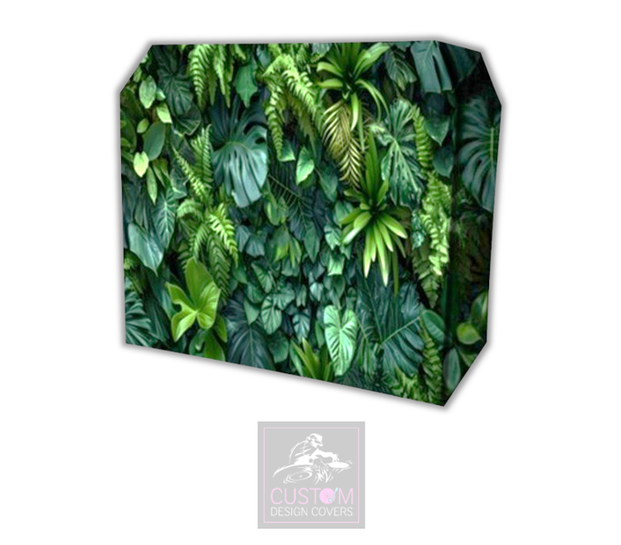Tropic Foliage Lycra DJ Booth Cover