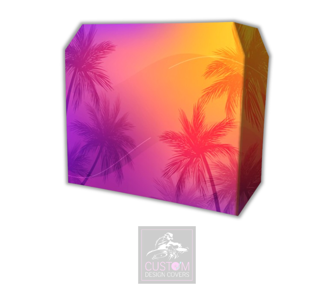 Tropical Vibes Lycra DJ Booth Cover