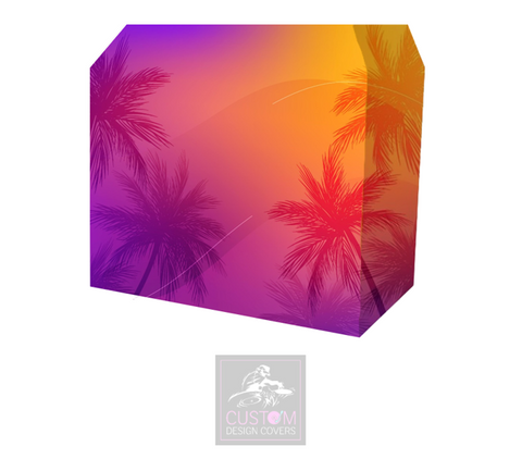 Tropical Vibes Lycra DJ Booth Cover