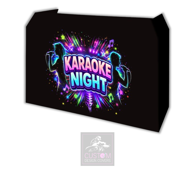Karaoke Night Lycra DJ Booth Cover
