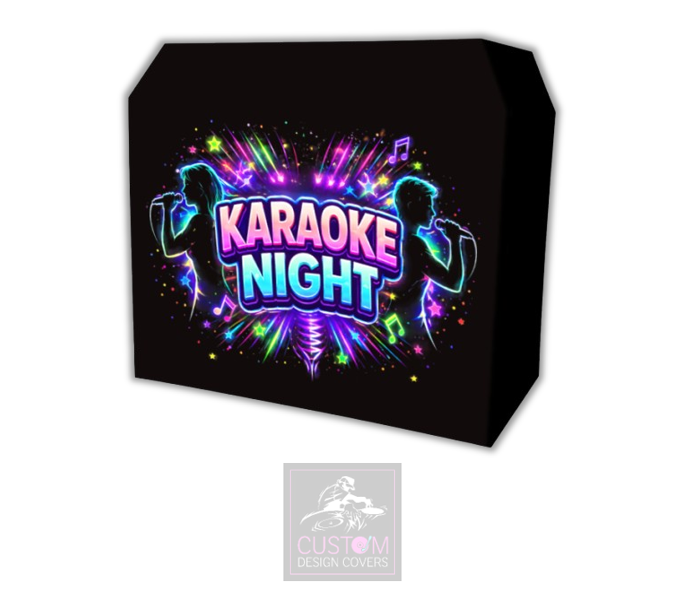 Karaoke Night Lycra DJ Booth Cover