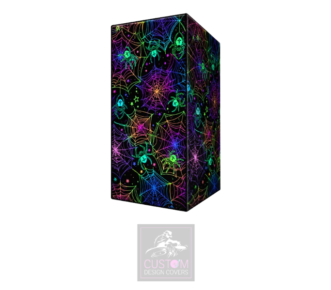 Halloween Spiders Web UV Lycra DJ Booth Cover