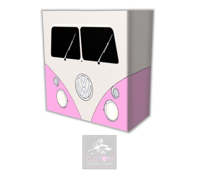 VW Camper PINK Lycra DJ Booth Cover