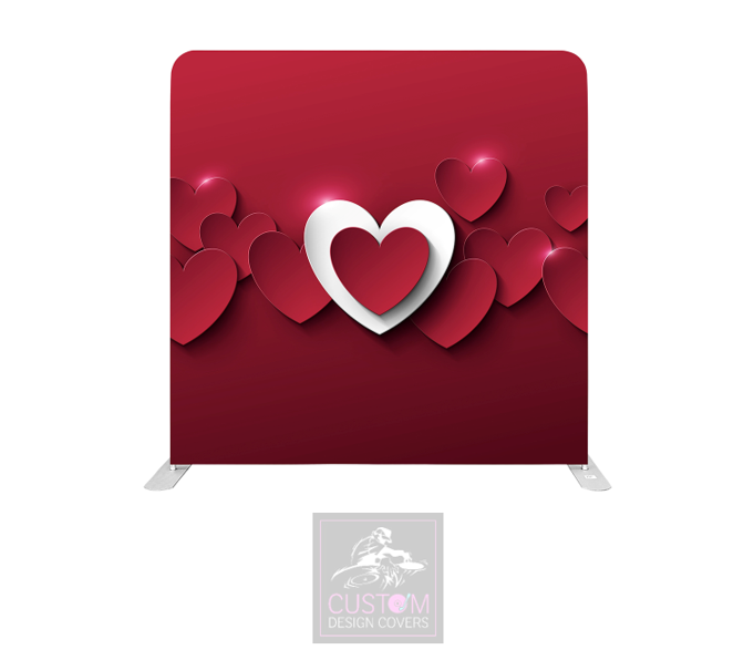 Valentines Lycra Pillowcase Backdrop Cover (DOUBLE SIDED)