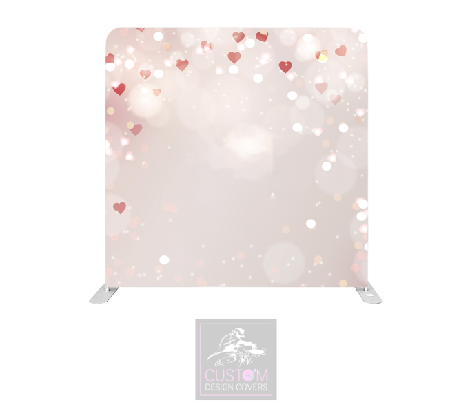 Hearts Lycra Pillowcase Backdrop Cover (DOUBLE SIDED)