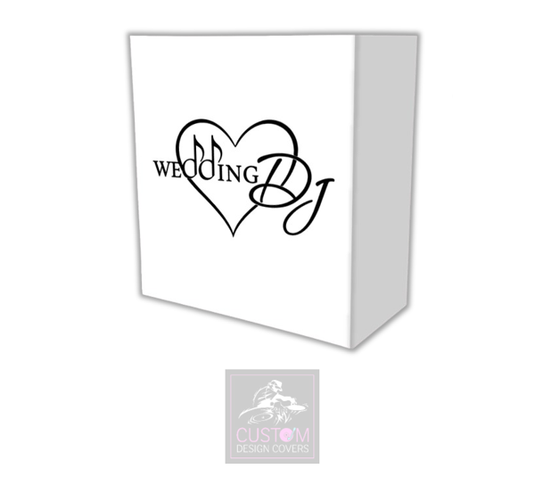 Wedding DJ - With Heart Lycra DJ Booth Cover