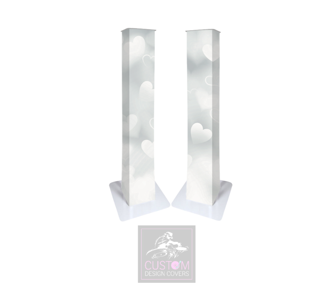 Wedding Hearts Lycra DJ Covers (PACKAGE BUNDLE)