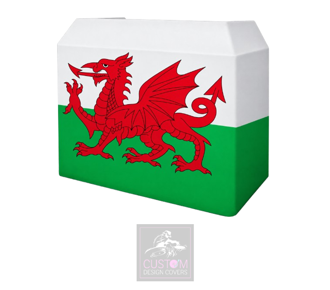 Welsh Flag Lycra DJ Booth Cover