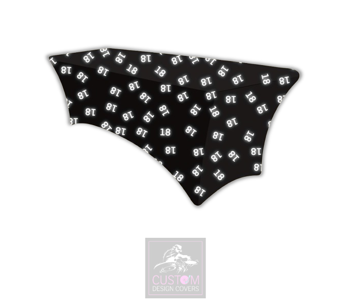 White Age Photobooth Lycra Table Cover
