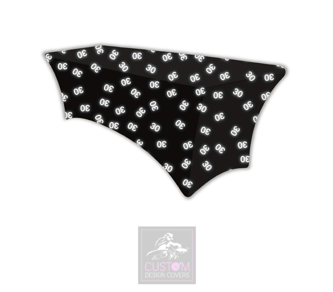 White Age Photobooth Lycra Table Cover