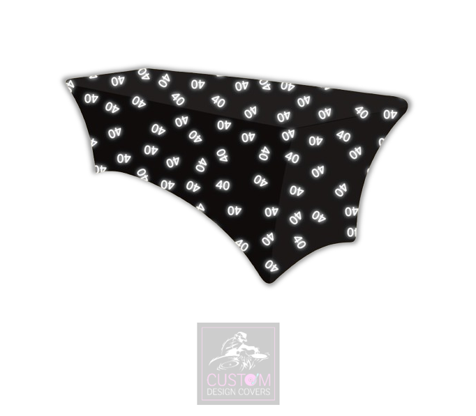 White Age Photobooth Lycra Table Cover