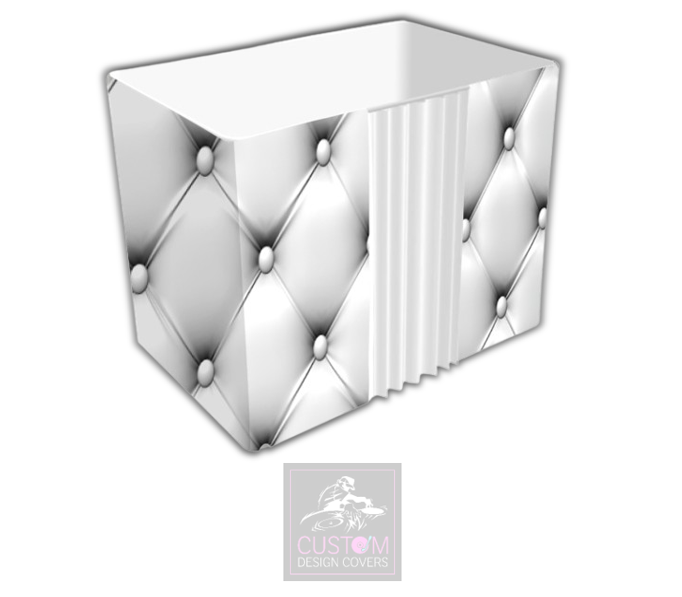 White Chesterfield Photobooth Enclosure Cover