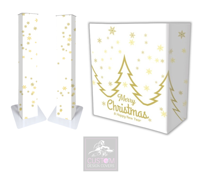 White Christmas GOLD Lycra DJ Covers (PACKAGE BUNDLE) - TRUSS
