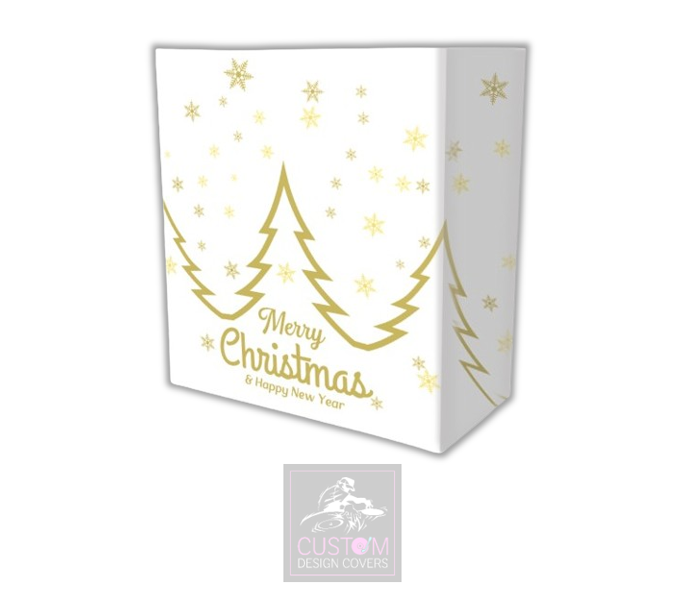 White Christmas *Gold* Lycra DJ Booth Cover