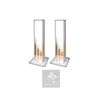 WHITE GOLD EQUALIZER PODIUM COVERS (PAIR)