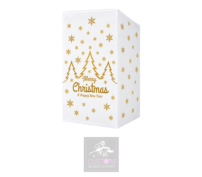 White Christmas *Gold* Lycra DJ Covers (PACKAGE BUNDLE)