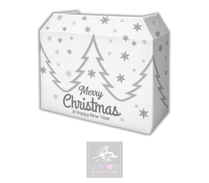 White Christmas (SILVER) Lycra DJ Covers (PACKAGE BUNDLE)
