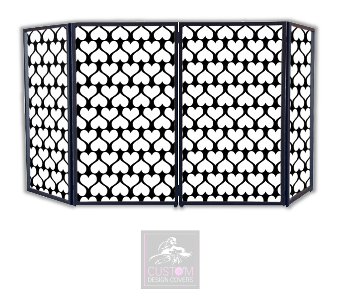 WHITE HEARTS DJ LYCRA FACADE PANELS